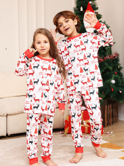 Reindeer Print - Holiday PJ Set (Todder/Youth)